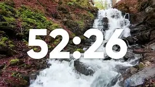 🏞️Flowing River - 60 Minute Timer [Natural Sounds]