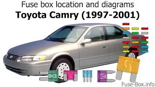 Fuse box location and diagrams: Toyota Camry (1997-2001)