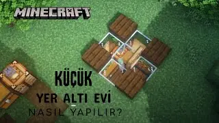 Minecraft: Hayatta Kalma Yapı Eğitimi | Minecraft'ta Küçük Yer Altı Evi Nasıl Yapılır?