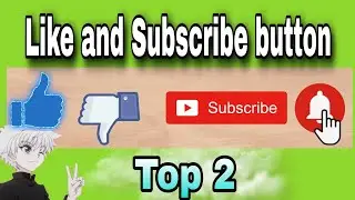 Youtube like and subscribe bell icon green screen