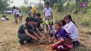 กิจกรรมปลูกต้นไม้ เฉลิมพระเกียรติ โรงเรียนตำรวจตระเวนชายแดนบ้านห้วยดอกไม้ l วันที่ ๒  เมษายน  ๒๕๖๗