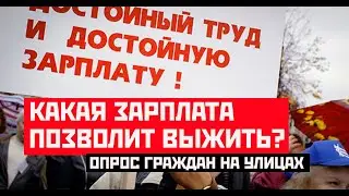 ГЛАС НАРОДА! Какая зарплата позволит выжить? Опрос на улицах Москвы