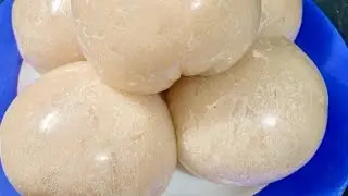 FOUFOU DE MANIOC:RÉUSSIR le FUFU de manioc sans grumeaux| Recette du foufou de manioc!