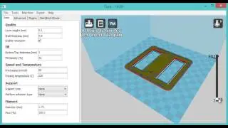 [3D Printing] Printing simulation on Cura