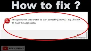Fix The application was unable to start correctly 0xc0000142 error in Windows(solved) - 2022