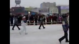 Олимпийский огонь в Воронеже (часть 2) - ул. Остужева