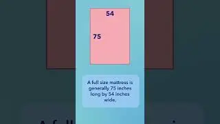 Full Vs Queen Mattress - What's The Difference? #shorts