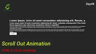 Scroll Out Animation