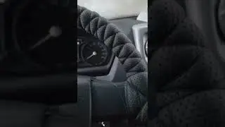 Обтянул руль Эко кожей с поролоном 