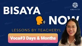 Days/Months in Bisaya | 세부 비사야 공부 | 필리핀 말