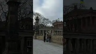 Панорама на мосту через реку Шпрею, Берлин, Berlin, Germany