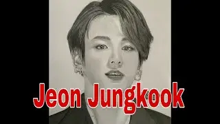 #5 How to draw JEON JUNGKOOK//BTS//Realistic Portrait Drawing//Time Lapse