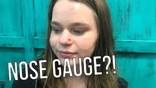 I Got My Nose PIERCED?! (live footage)