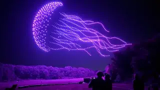 1,000 Drone Jellyfish | Firefly Drone Shows