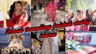 most trending bridal entry idea #bridalentryideas #blushingbeauty #bridalentry