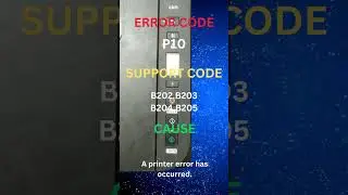 P10 | Canon pixma printer error codes and causes #printertroubleshooting  #canon #pixma #printer