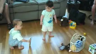 Noah and Samantha at stephies home