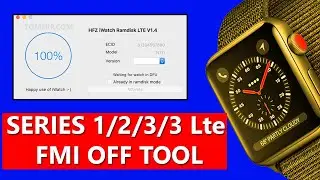 Apple iWatch Activation  iCloud Remove S1, S2, S3, S3 LTE Version by HFZ Ramdisk Tool
