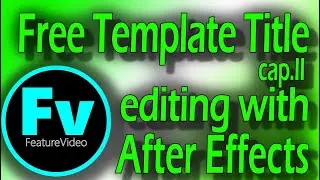 Free Title Template Editing With After Effects