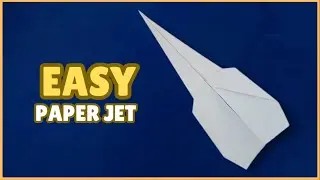 EASY PAPER PLANE THAT FLY VERY HIGH -  How to Fold the Easiest Paper Airplane