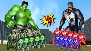 FAMILY HULK VS Team 3 VENOM | LIVE ACTION STORY