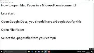How to open Mac Pages in a Microsoft environment?