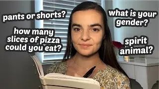 ASMR Asking You 150 Personal Questions But You Can Only Use One-Word Answers