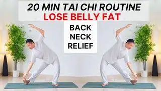 20 Min Gentle Tai Chi Therapy 🌿 Burn Fat & Relieve Back & Neck Pain | Full Body Relaxation