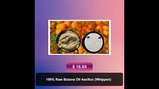 100% Raw Batana Oil 4oz/8oz (Whipped)