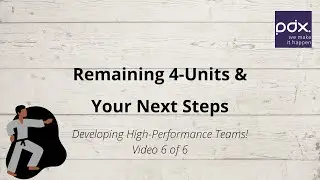 High Performance Teams - Your Next Steps