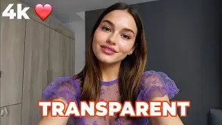 [ 4K ] Transparent Lingerie & See-Through Dresses | Micro Bikini Try-On Haul (4K)