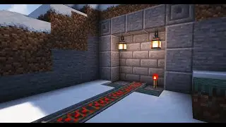 Редстоун Дверь для Железнодорожного Тоннеля в Minecraft (Выдвижные Рельсы)