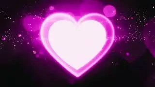 Neon Pink Heart Background 4K 💗 Glowing Particles VJ Loop ✨ Pink Aesthetic Wallpaper