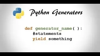 python function based generators #python #generators