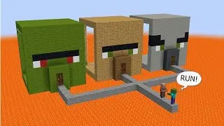 Which House Will Villager Choose? 🤨Minecraft Villager IQ Test