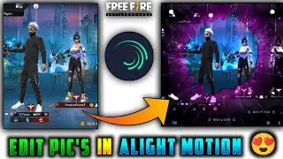 Free Fire Splash🔥 Pic Edit Tutorial In Alight Motion 🖤🕊️ || Photo Editing 