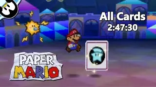 Paper Mario All Cards Speedrun in 2:47:30