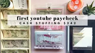 youtube paycheck #1 | cash envelope stuffing | sinking funds | low income