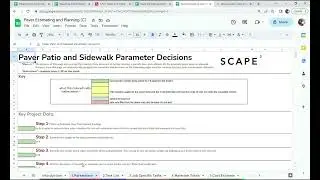 Preview of the Paver Estimating and Planning Spreadsheet
