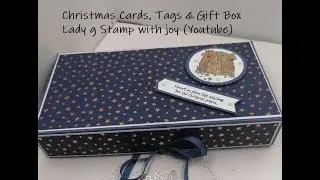 Christmas Gleaming Gift Box for Cards & Tags