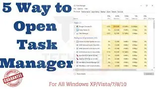 5 Way to Open Task Manager