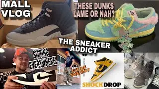Sneaker Shopping Mall Vlog Air Jordan 12 Baron 2024,Mocha 1 Low Sitting,Verdy Nike SB Dunk Low
