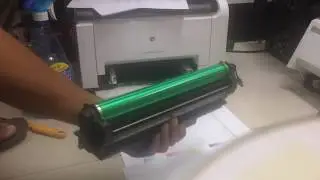 how to clean image drum for printer hp laser jet CP1025 color