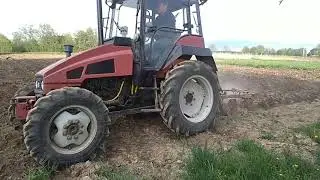 New VTZ-2032a tractor in the first vegetable gardens.