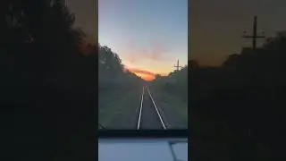Встречаем рассвет вместе с любимой работой 🚅💙