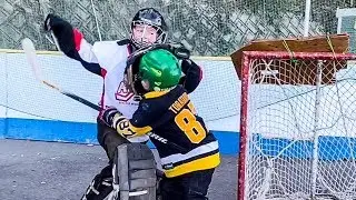 GOALIE FIGHTS | Japan vs Canada | Kids Hockey