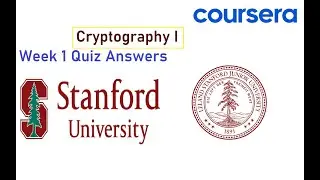 Cryptography I Coursera Quiz Answers || Week 1 ||  Stanford University