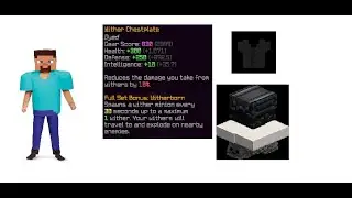 dropping wither chestplate (hypixel skyblock)