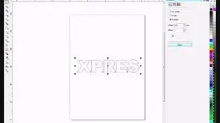 How to contour text in CorelDRAW X3 (very similar process in later versions)