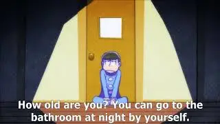 Todomatsu is scared of the dark